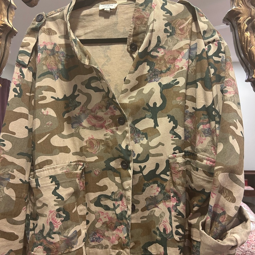 Umgee sz Large Floral Camouflage Women's Jacket